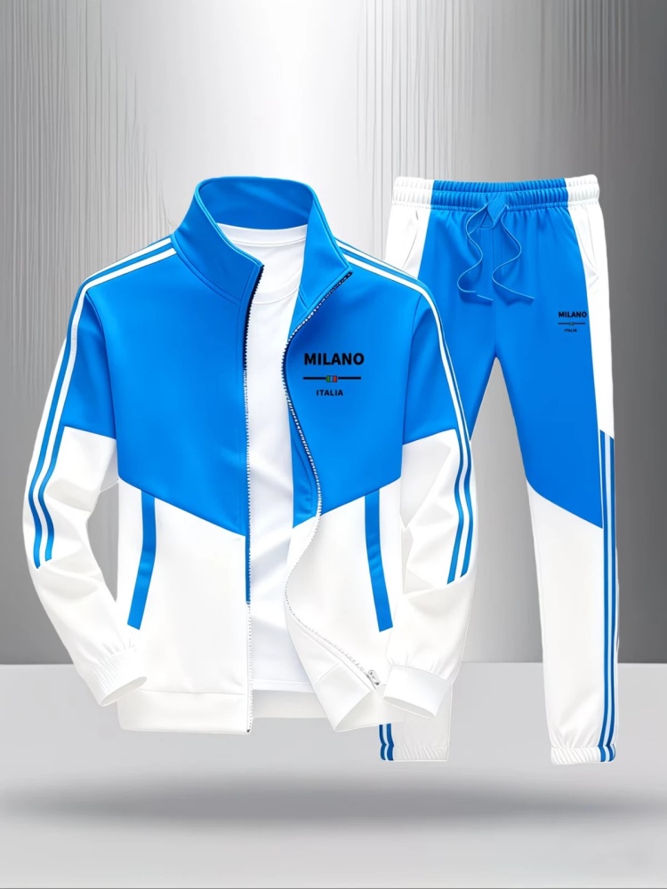 Men'S Fashion Zipper Jacket - Men 2 Piece Tracksuit Fashion Milano