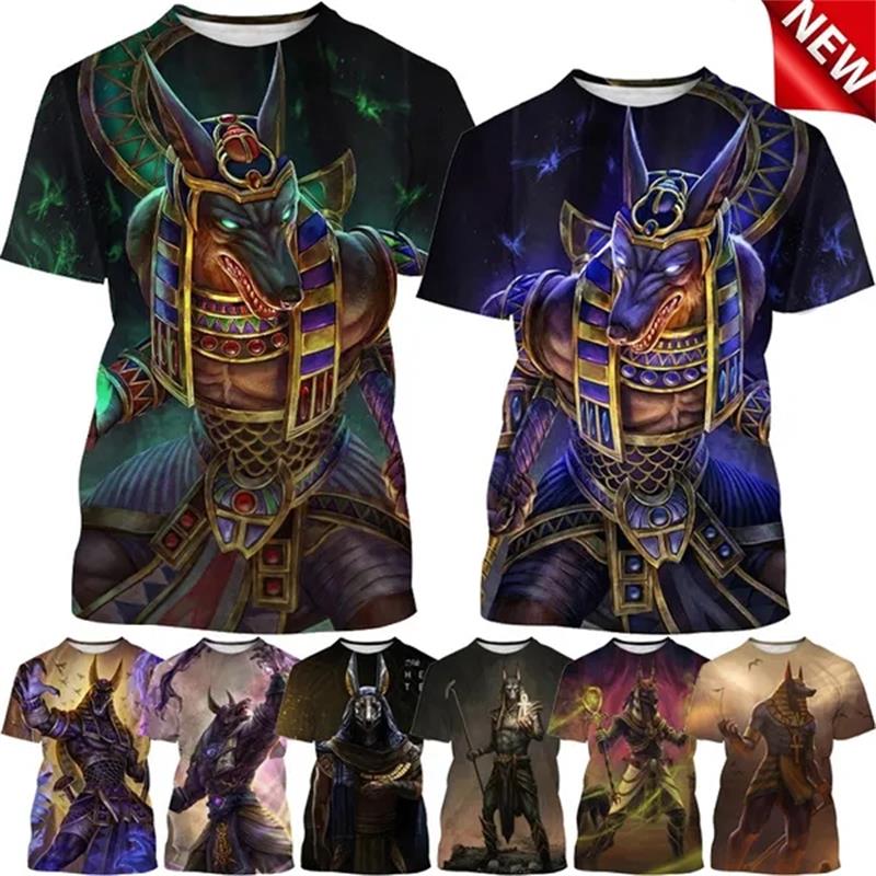 Men Fashion Egypt - Grim Reaper Anubis 3D Printed T