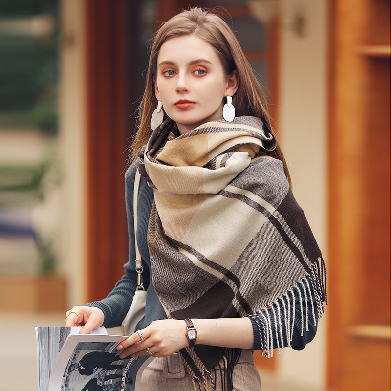 Men'S Fashion And Style - 100% Wool Women Scarf Autumn Winter