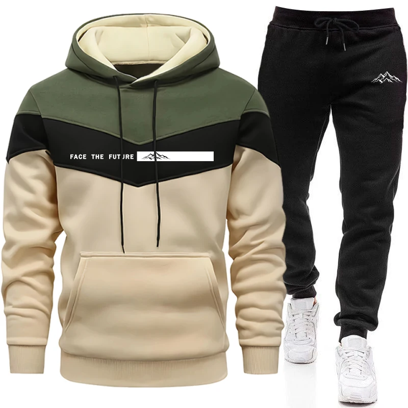 Men'S Fashion Hoodie - Tracksuit Men's Fashion Casual Hooded Sweatshirt
