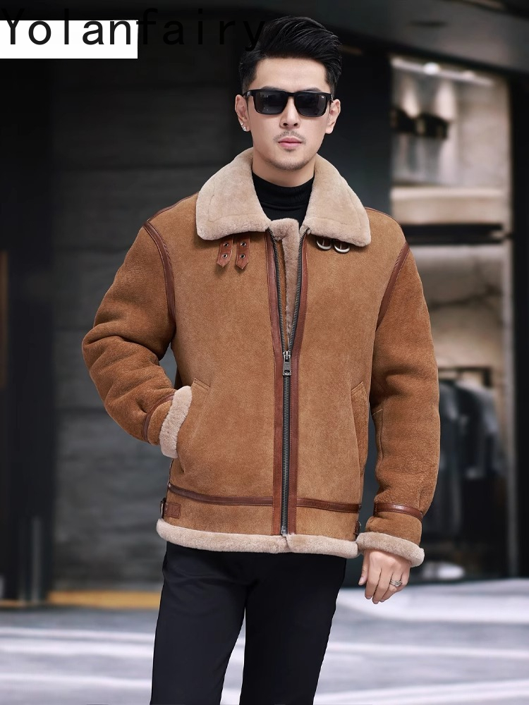YOLANFAIRY High Quality Real S - Men'S Fashion Zipper Jacket ulasan dan harga