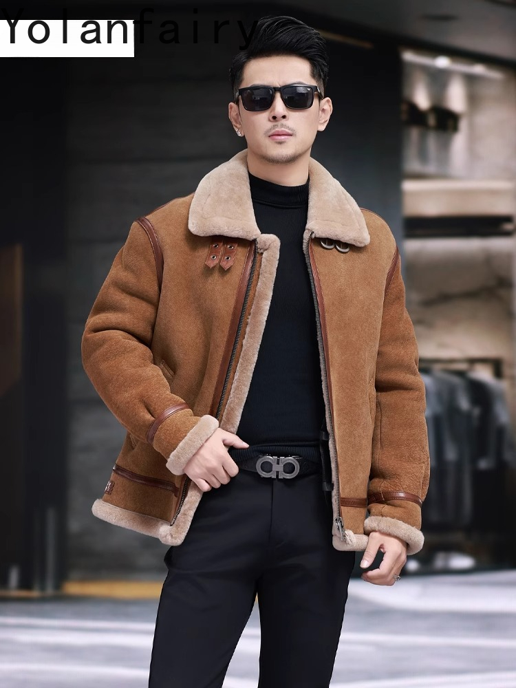 YOLANFAIRY High Quality Real S - Men'S Fashion Zipper Jacket ulasan dan harga