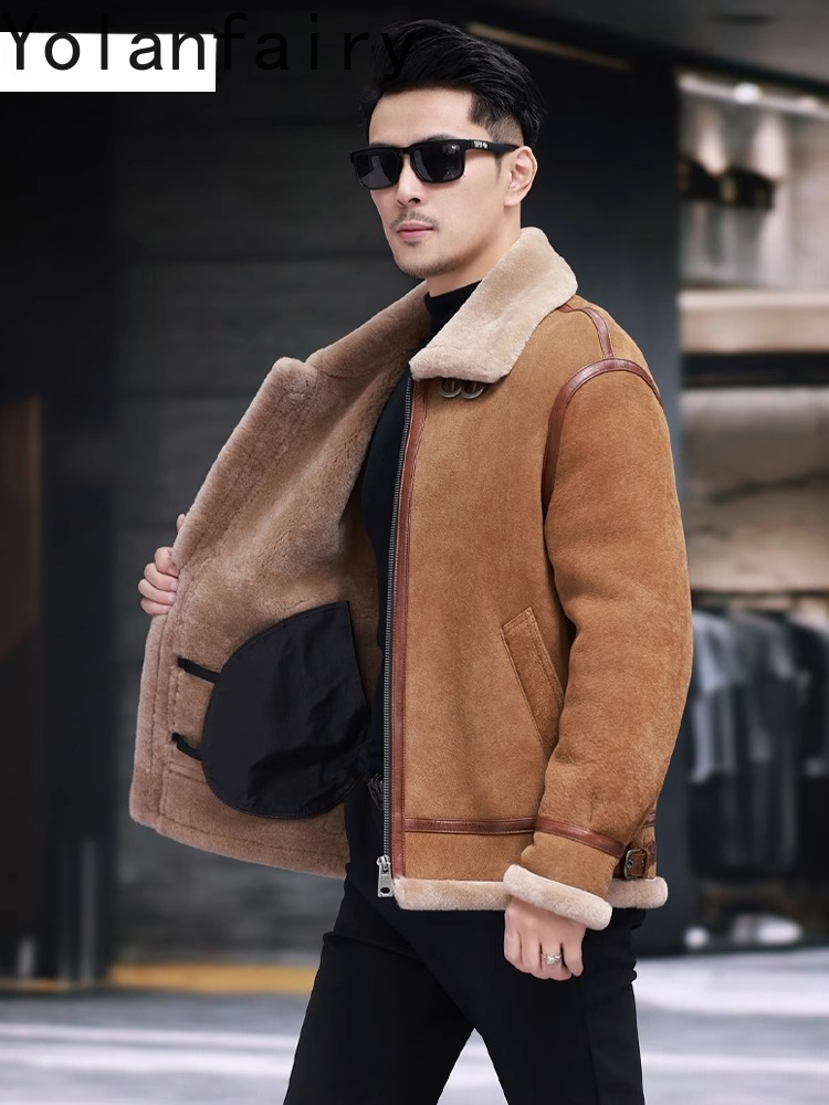 YOLANFAIRY High Quality Real S - Men'S Fashion Zipper Jacket ulasan dan harga