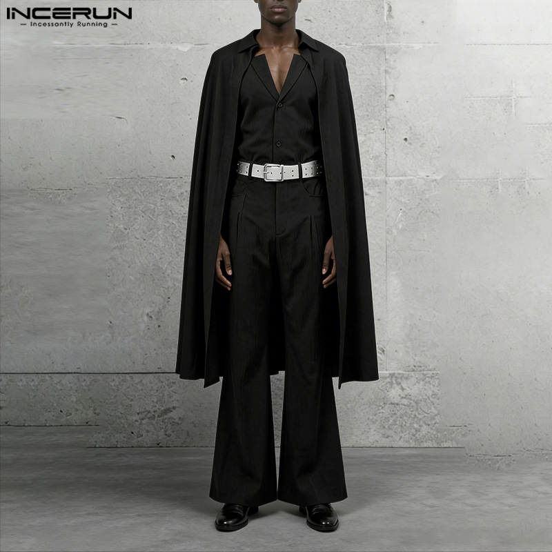 INCERUN Men Sets Solid Color L - Men'S Fashion And Style ulasan dan harga