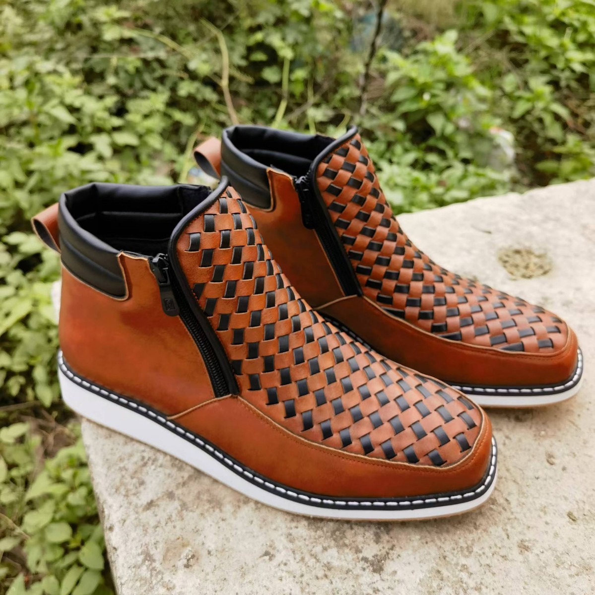Men's Trend Side Zipper Shoes  - Mens Fashion Trend 2026 ulasan dan harga