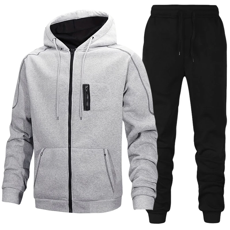 Fashion Men's Tracksuit Casual - Men'S Fashion Zipper Jacket ulasan dan harga