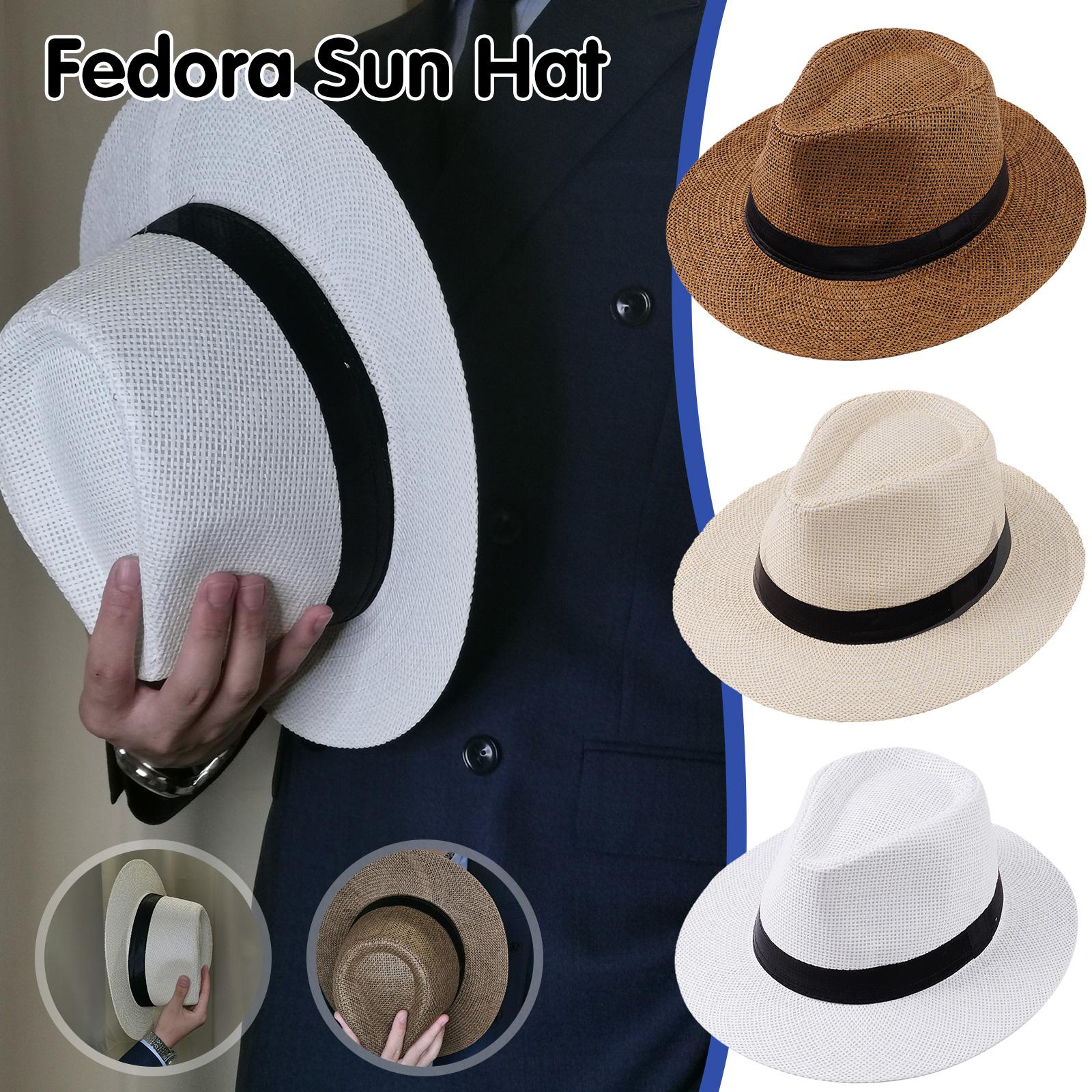 Men Summer Panama Straw Hat Na - Mens Fashion Bucket Hat ulasan dan harga