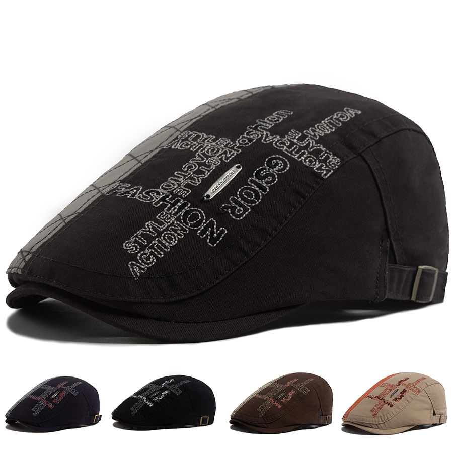 Letter Label Men Berets Fashio - Men'S Fashion Labels ulasan dan harga