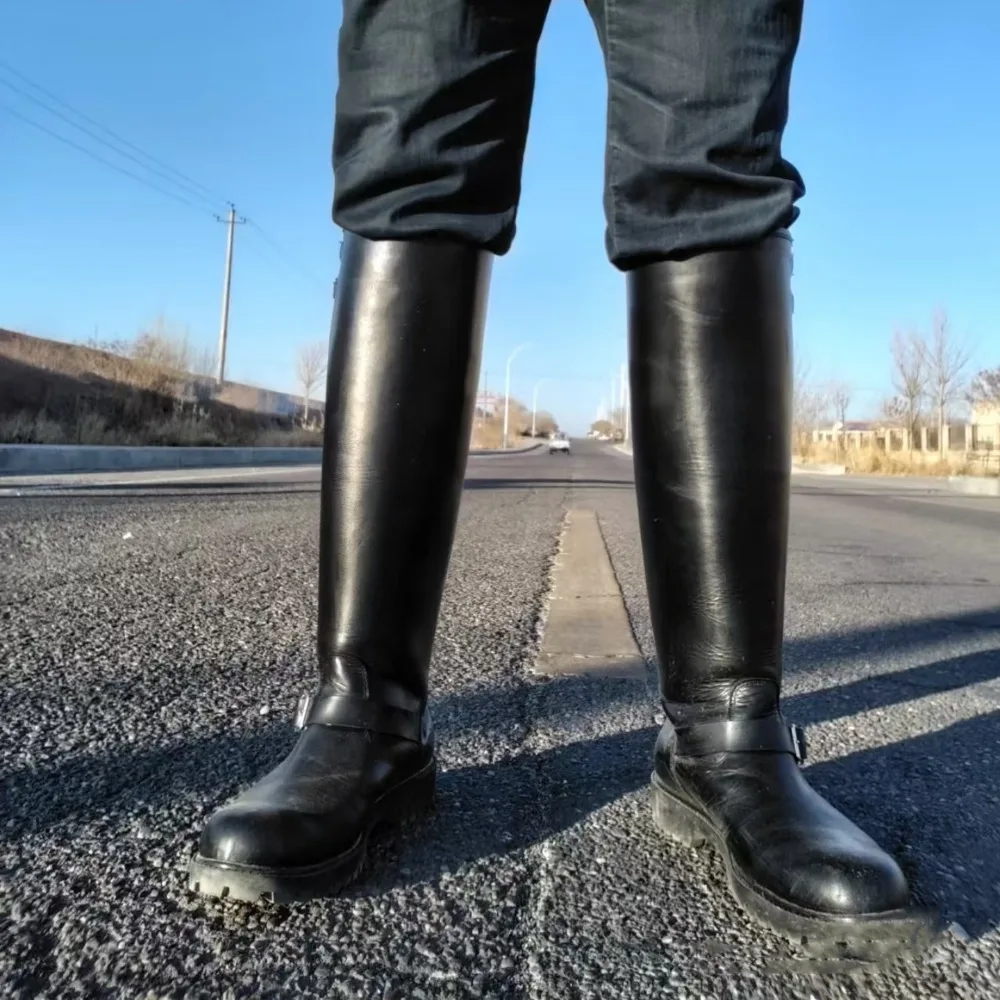 Fashion Men's Genuine Leather  - Chelsea Boots Men ulasan dan harga