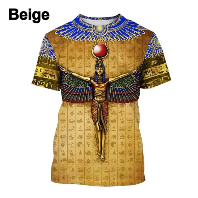 3D Printed Pharaoh Anubis T-Sh - Men Fashion Egypt ulasan dan harga