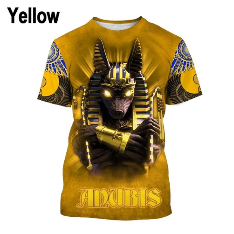 3D Printed Pharaoh Anubis T-Sh - Men Fashion Egypt ulasan dan harga