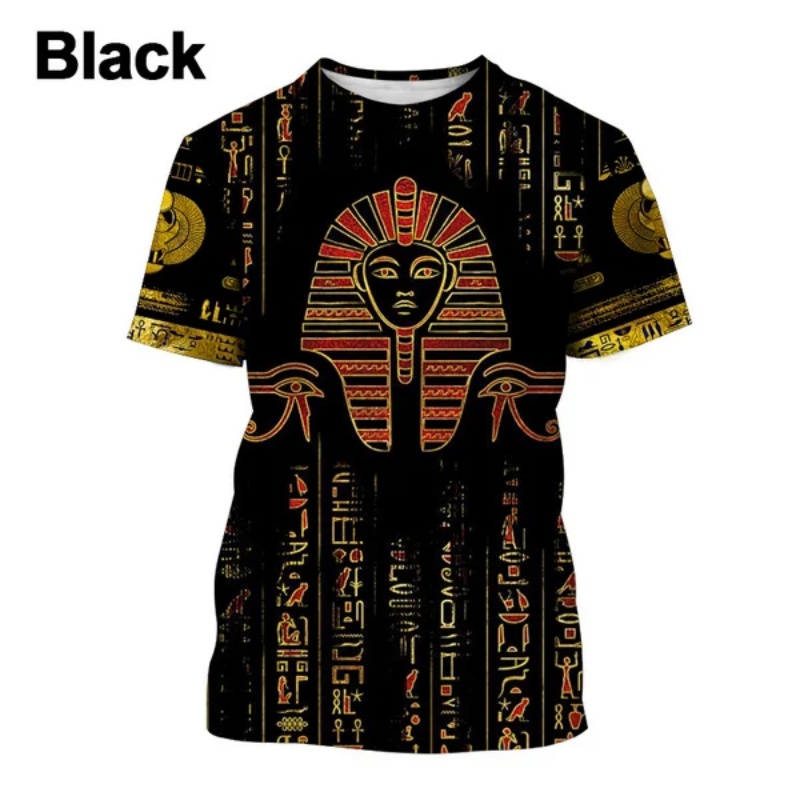 3D Printed Pharaoh Anubis T-Sh - Men Fashion Egypt ulasan dan harga