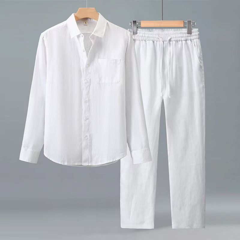 (Shirt + trousers) 2026 summer - Men'S Fashion And Style ulasan dan harga