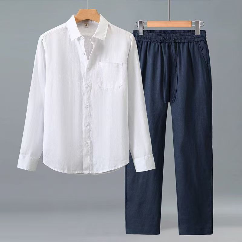 (Shirt + trousers) 2026 summer - Men'S Fashion And Style ulasan dan harga
