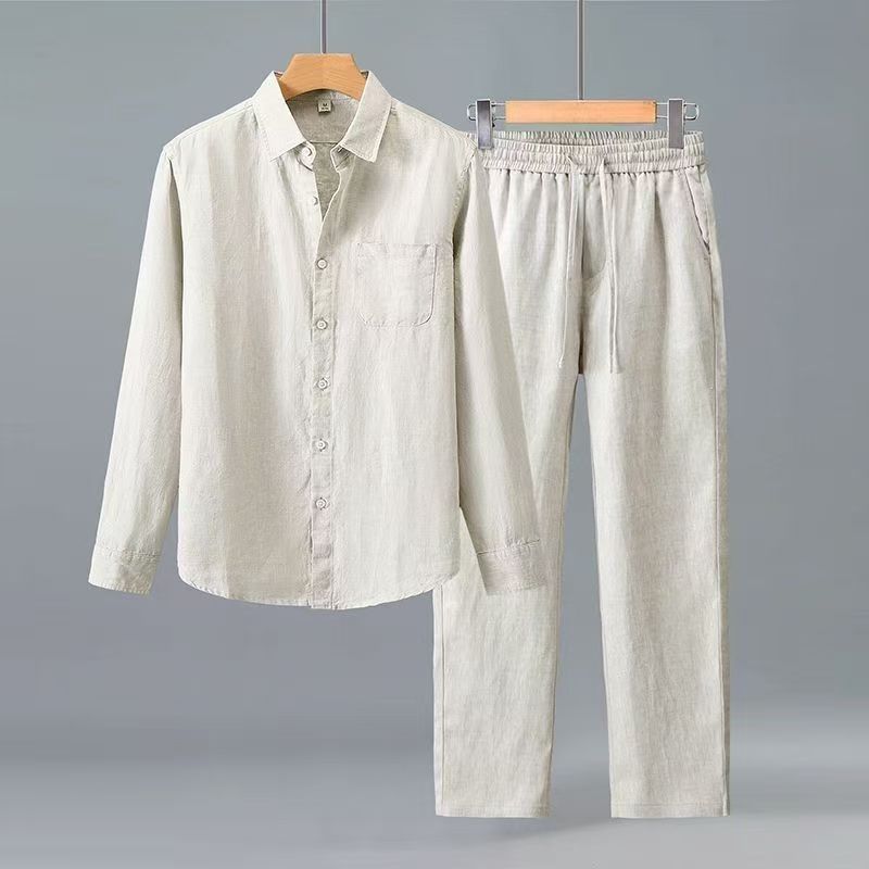 (Shirt + trousers) 2026 summer - Men'S Fashion And Style ulasan dan harga