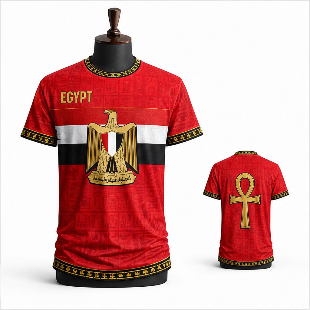 Mens Egypt Crew Neck T Shirt F - Men Fashion Egypt ulasan dan harga