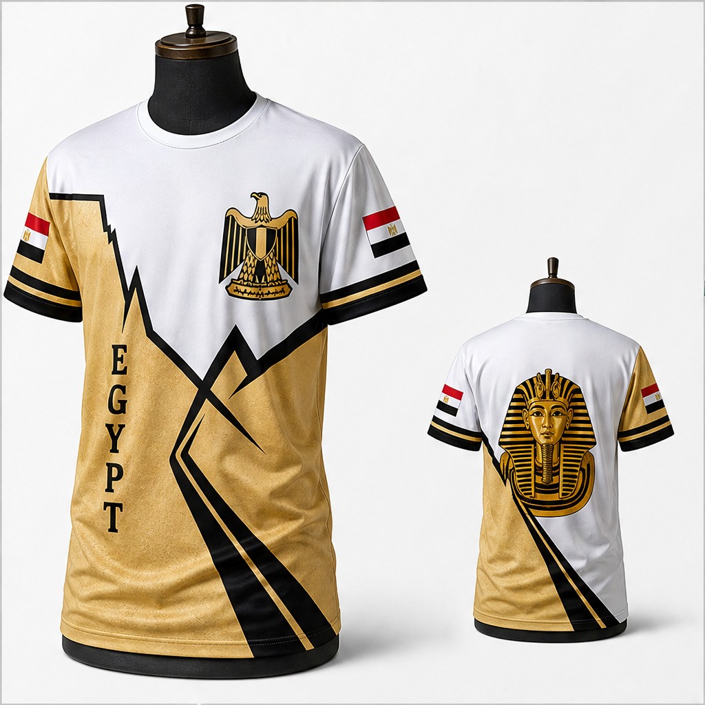 Mens Egypt Crew Neck T Shirt F - Men Fashion Egypt ulasan dan harga