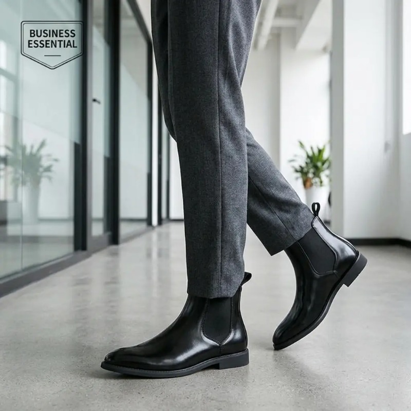 2026 Hot Selling Calf Leather  - Chelsea Boots Men ulasan dan harga