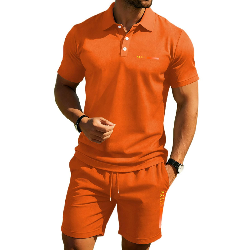 PARIS Print Men's high-end sum - Men'S Fashion And Style ulasan dan harga
