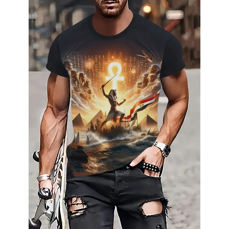 Ancient Egypt Graphic T Shirt  - Men Fashion Egypt ulasan dan harga