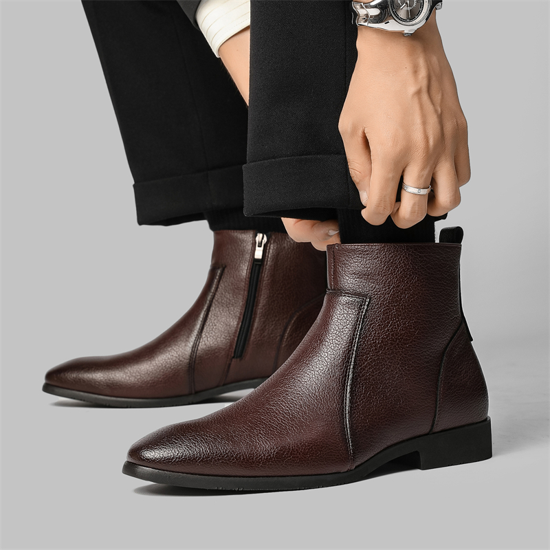 Business Casual Men's Soft Lea - Chelsea Boots Men ulasan dan harga