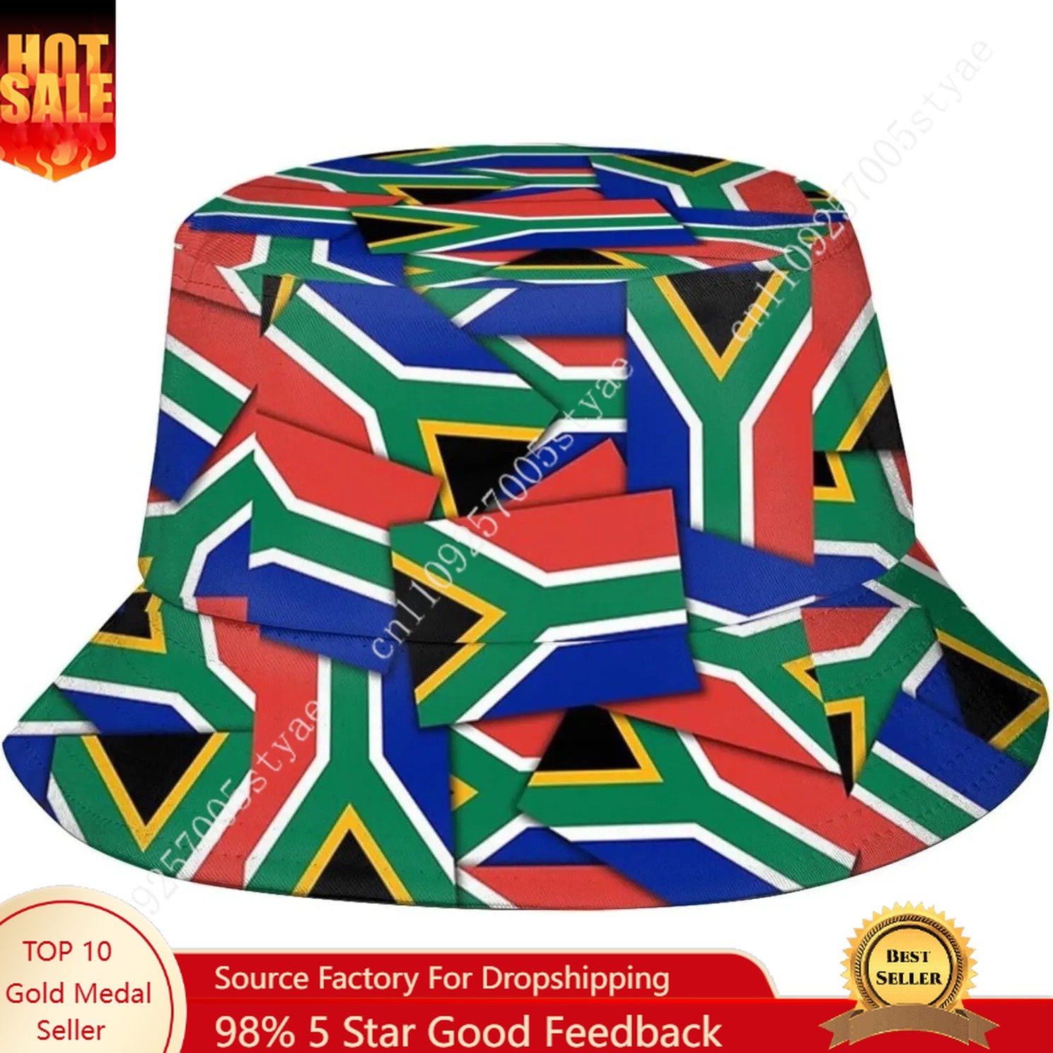 South Africa Flag Bucket Hat M - Mens Fashion Bucket Hat ulasan dan harga