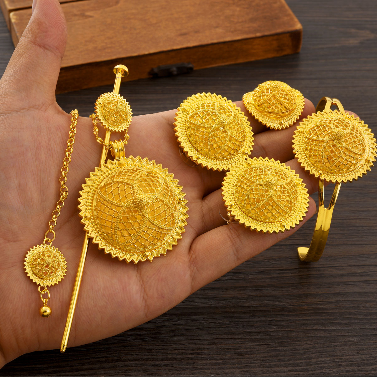Africa Dubai Golden Color Jewe - Dubai Men'S Fashion ulasan dan harga