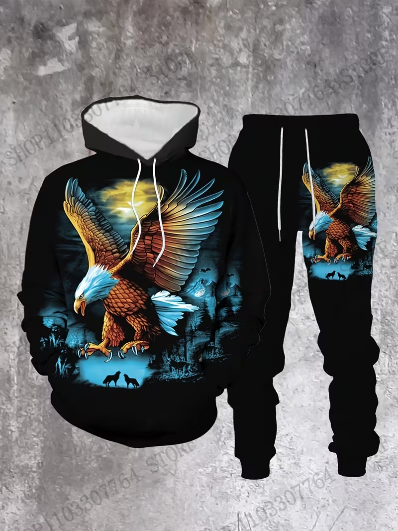 Autumn Winter Hoodie Pant Set  - Men'S Fashion Hoodie ulasan dan harga