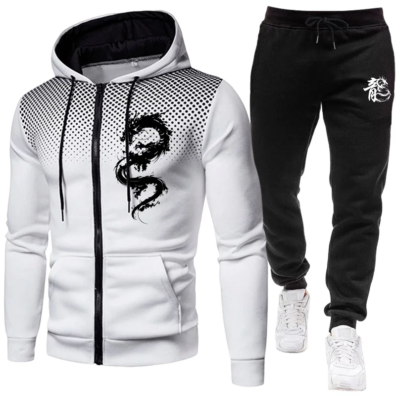 Men's Paris Dragon Pattern Fas - Men'S Fashion Hoodie ulasan dan harga