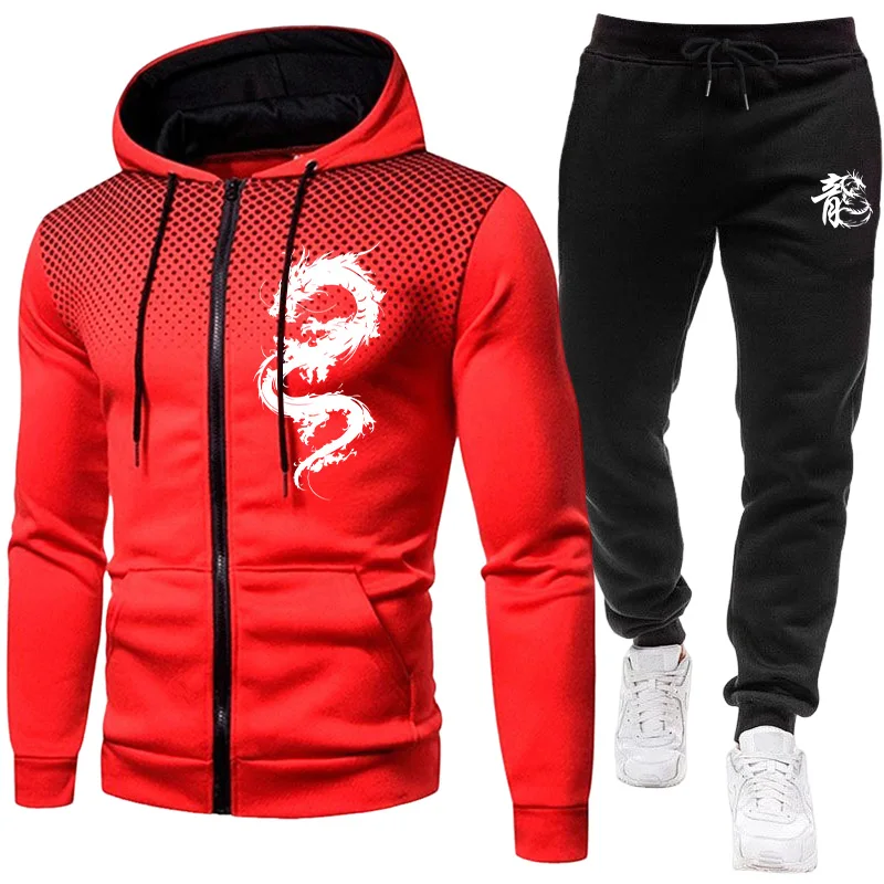 Men's Paris Dragon Pattern Fas - Men'S Fashion Hoodie ulasan dan harga