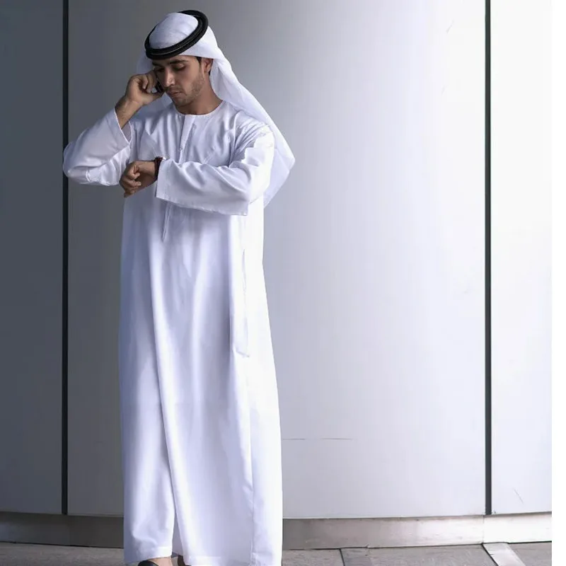 3PC Muslim Men Sets Abaya Robe - Dubai Men'S Fashion ulasan dan harga
