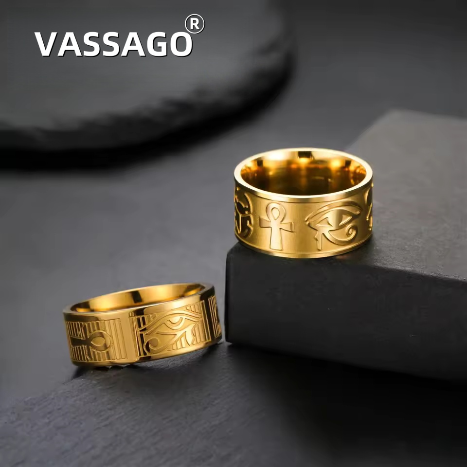 VASSAGO Stainless Steel Ankh C - Men Fashion Egypt ulasan dan harga