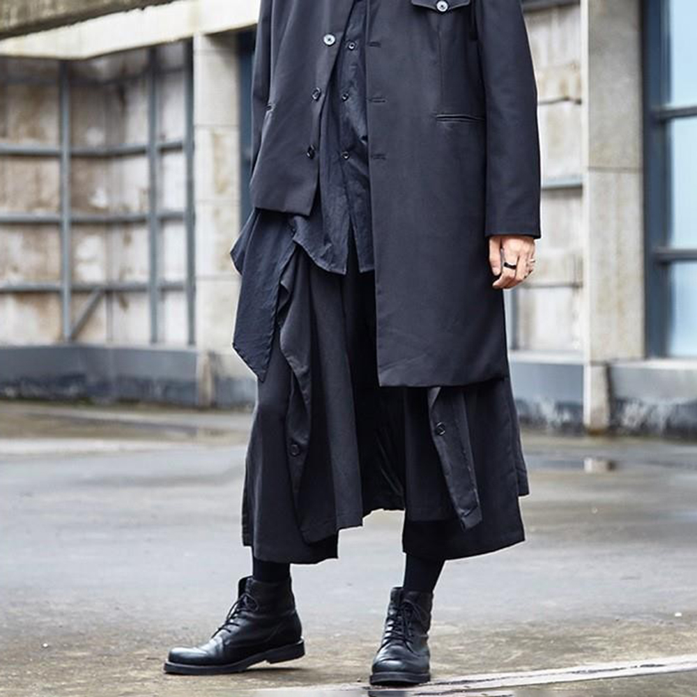 Gothic Dark Pants Y2k Irregula - Mens Fashion Trend 2026 ulasan dan harga