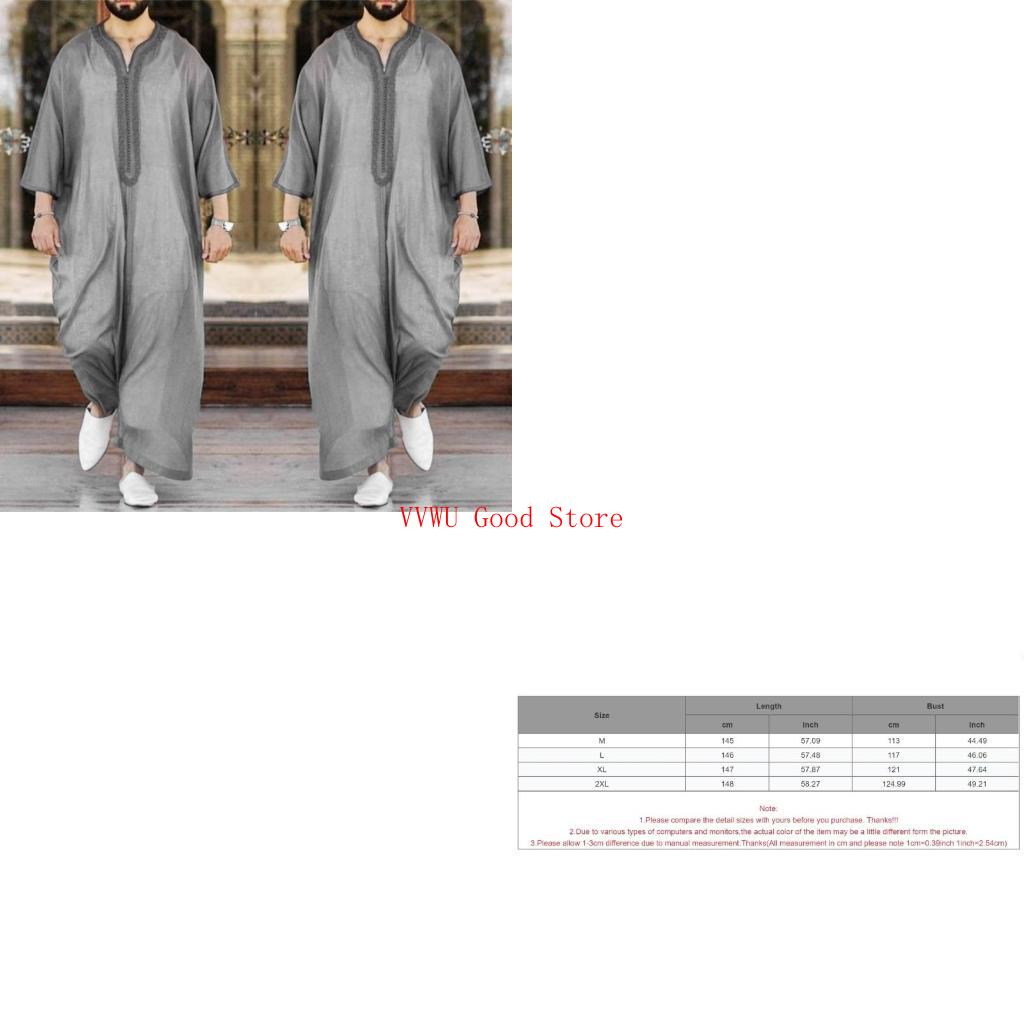 Men Islamic Arabic Kaftan Musl - Dubai Men'S Fashion ulasan dan harga