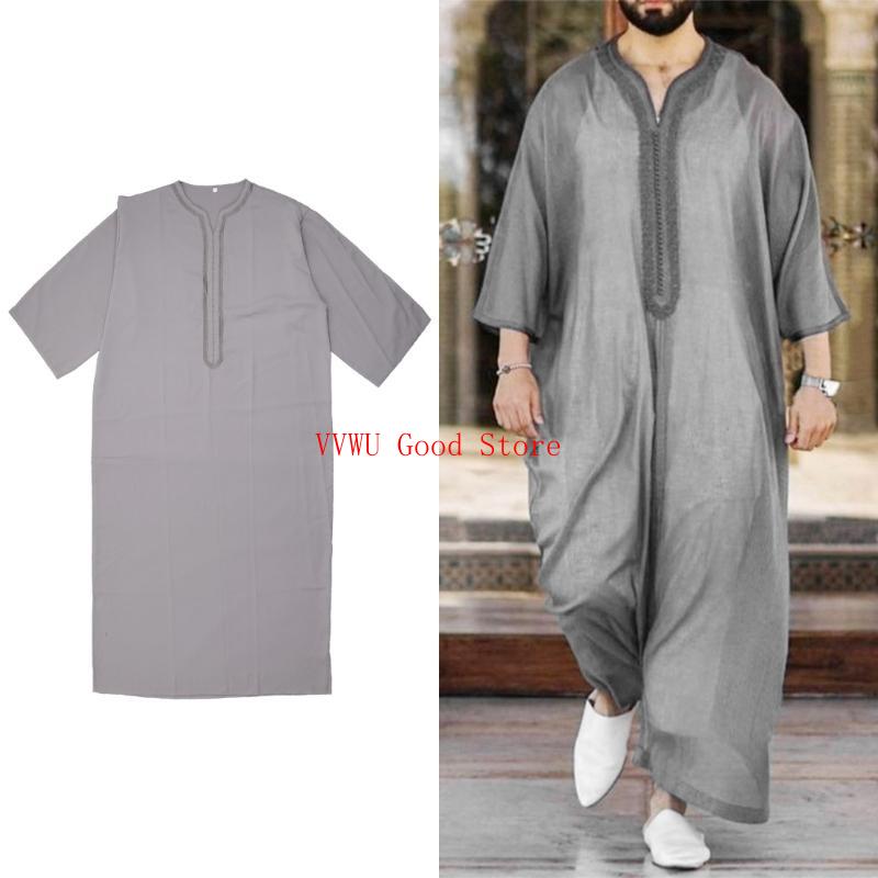 Men Islamic Arabic Kaftan Musl - Dubai Men'S Fashion ulasan dan harga