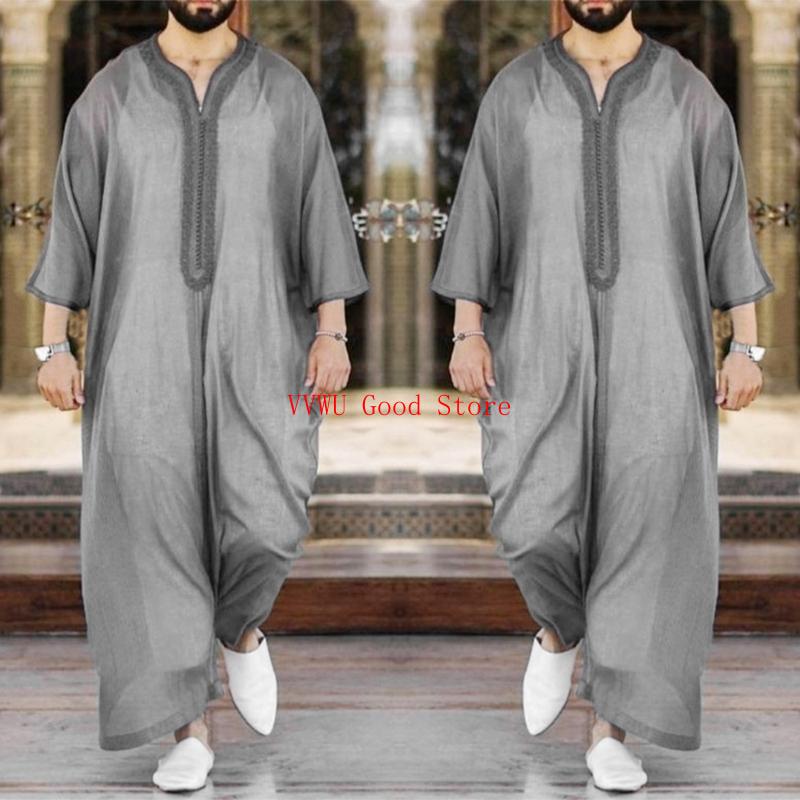 Men Islamic Arabic Kaftan Musl - Dubai Men'S Fashion ulasan dan harga