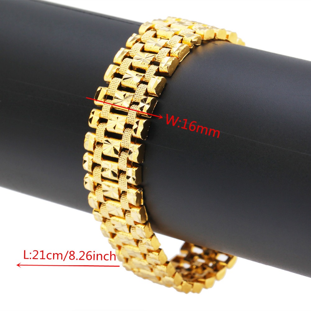 Dubai Gold Bracelet Gold Color - Dubai Men'S Fashion ulasan dan harga