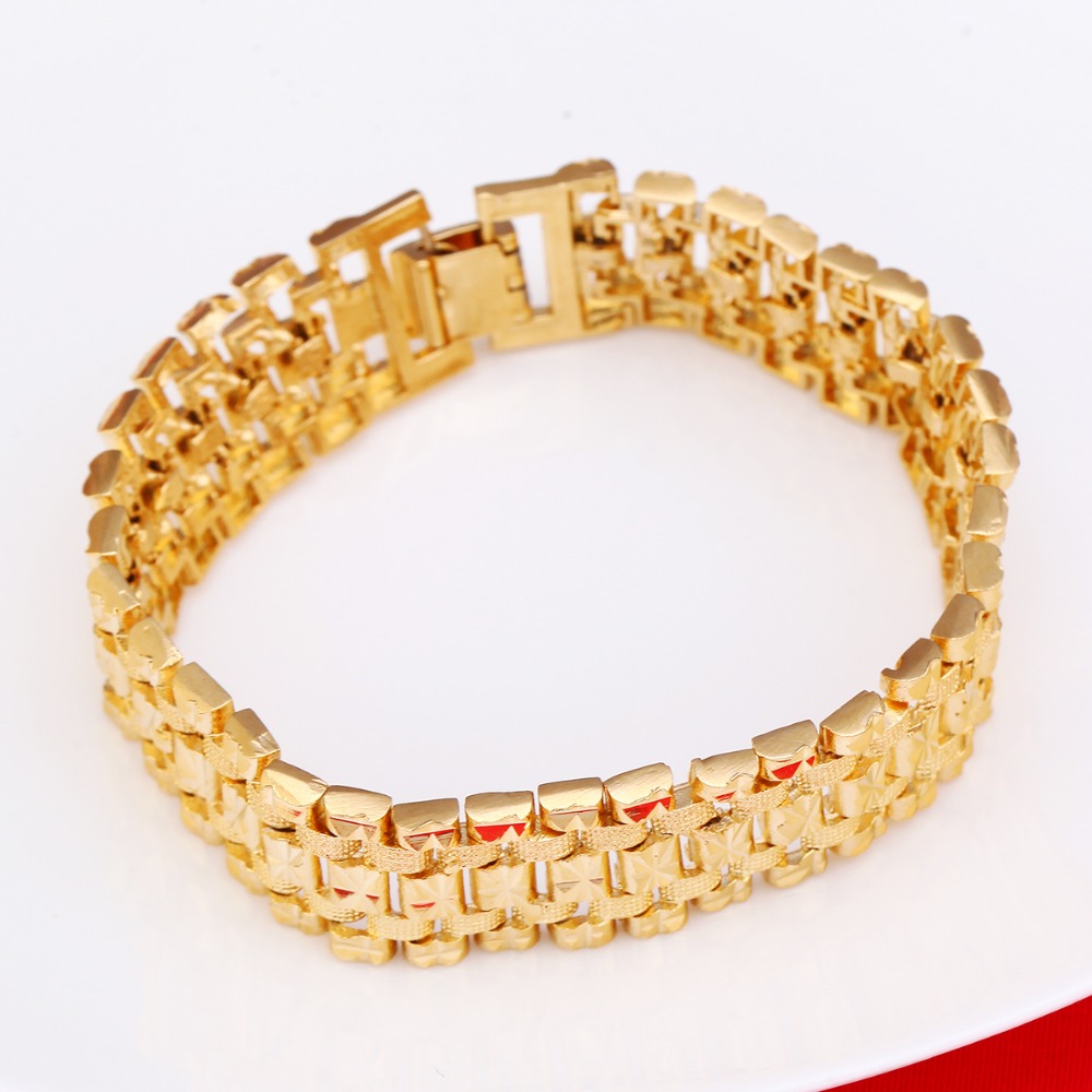 Dubai Gold Bracelet Gold Color - Dubai Men'S Fashion ulasan dan harga