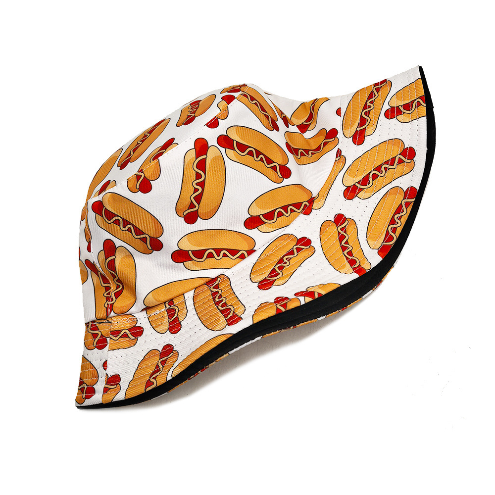 Hot Dog Pattern Anti-Sun Panam - Mens Fashion Bucket Hat ulasan dan harga