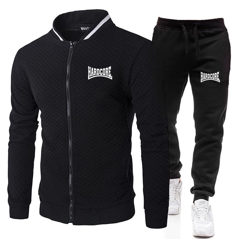HARDCORE Spring and Autumn Men - Men'S Fashion Zipper Jacket ulasan dan harga