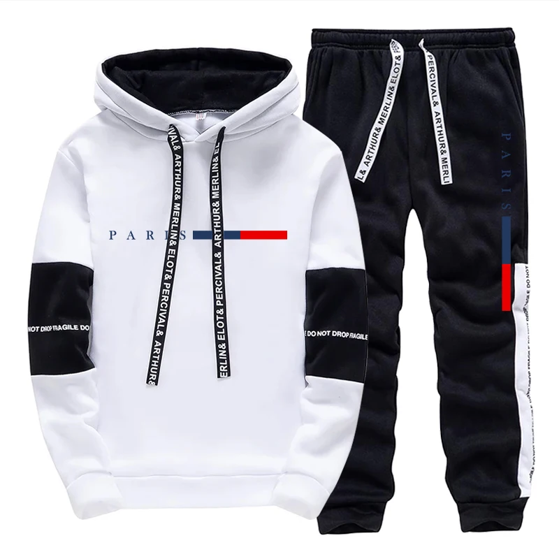 Men's Set/Hoodie/Pants Paris F - Men'S Fashion Hoodie ulasan dan harga