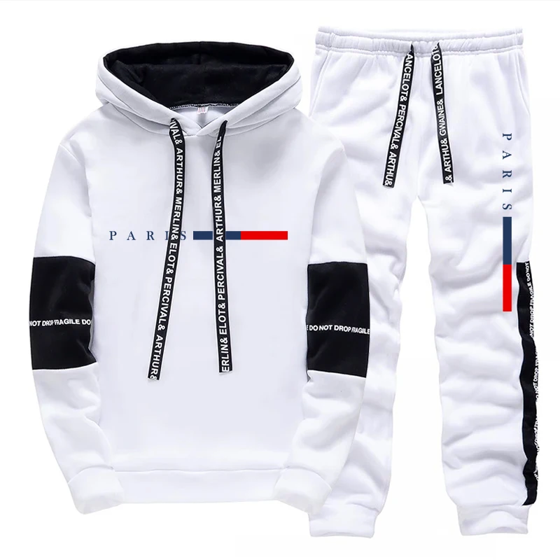 Men's Set/Hoodie/Pants Paris F - Men'S Fashion Hoodie ulasan dan harga
